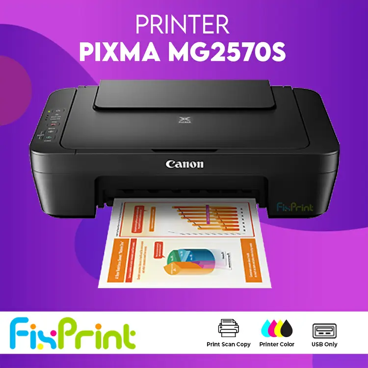 Printer Canon Pixma MG2570S E470 E410 HP Deskjet 2875 2876 2337 2336 2335 2775 2776 Print Scan Copy WiFi A4 Bergaransi Resmi