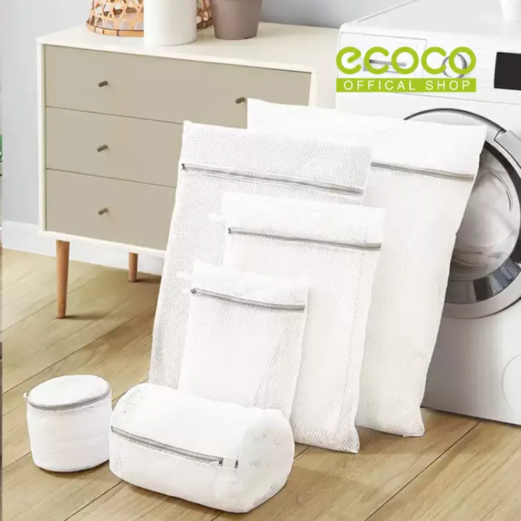 ECOCO Laundry Bag - Tas laundry tas cuci Tas laundry mesin cuci tas jaring antibakteri khusus tas cuci pakaian rumah tangga tas cuci pakaian dalam dan penghalang kotoran pakaian dalam khusus