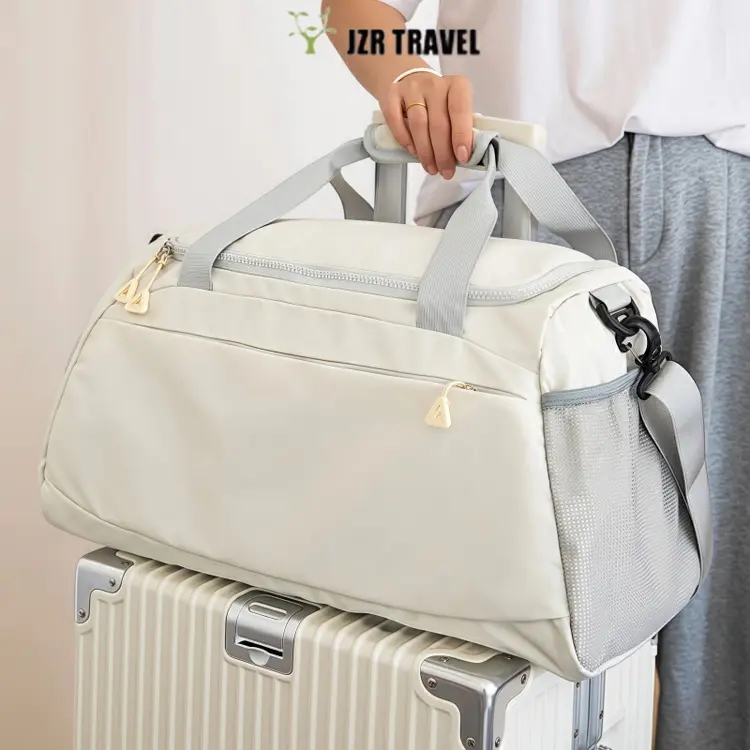 Tas Kombo Koper JZR Tas Olahraga Gym Tas Olahraga Tas Travel Tas Tangan Terdaftar untuk Gerbang Naik Pesawat Tas Travel Bahan Tahan Air C011