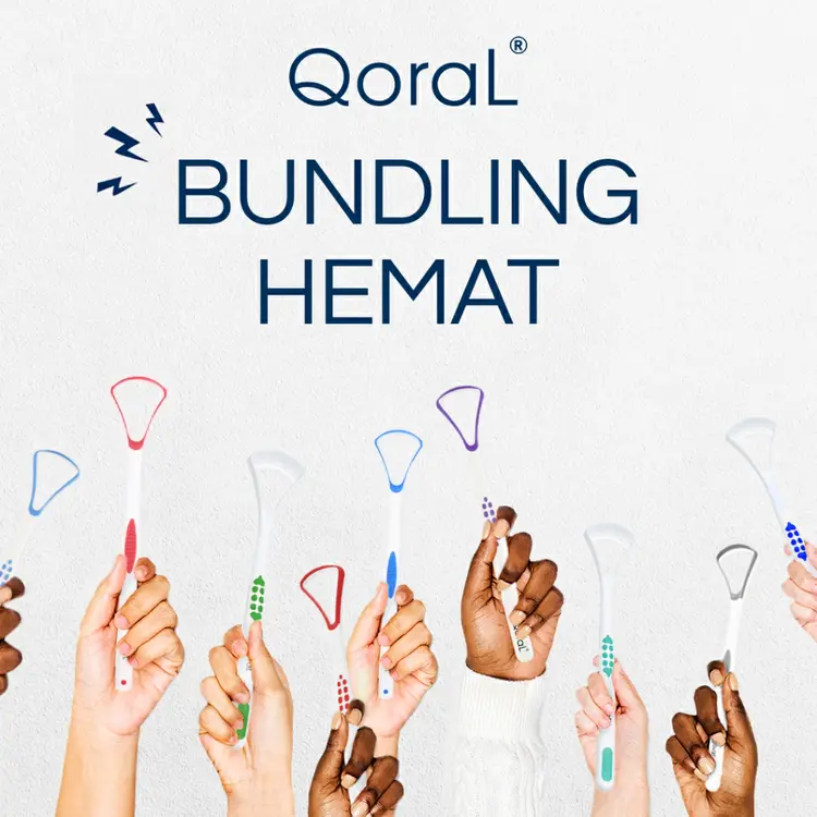 BUNDLING Hemat QoraL pembersih lidah