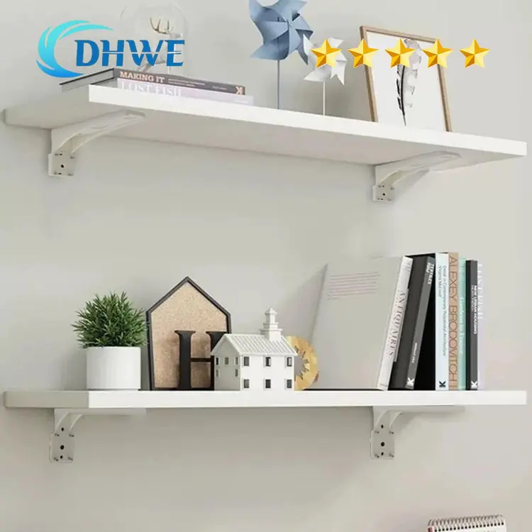 DHWE - Rak Dinding Ambalan Gantung Warna Putih Multifungsi