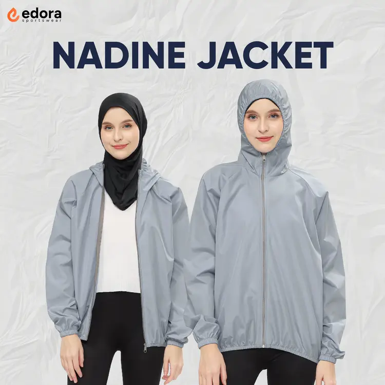 Jaket Olahraga Parasut Wanita Waterproof Anti UV Premium