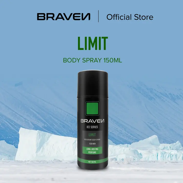 BRAVEN 150 ML ICE BODY SPRAY LIMIT