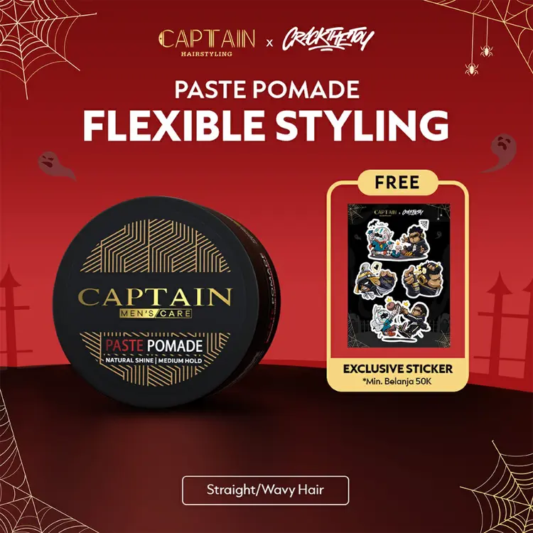 [Travel Size] Captain Men's Care Paste Fiber Wax Pomade 30gr