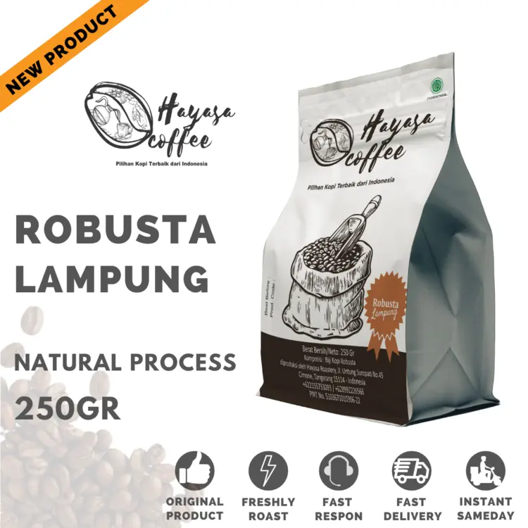 250gr - Kopi Hayasa Lampung Robusta