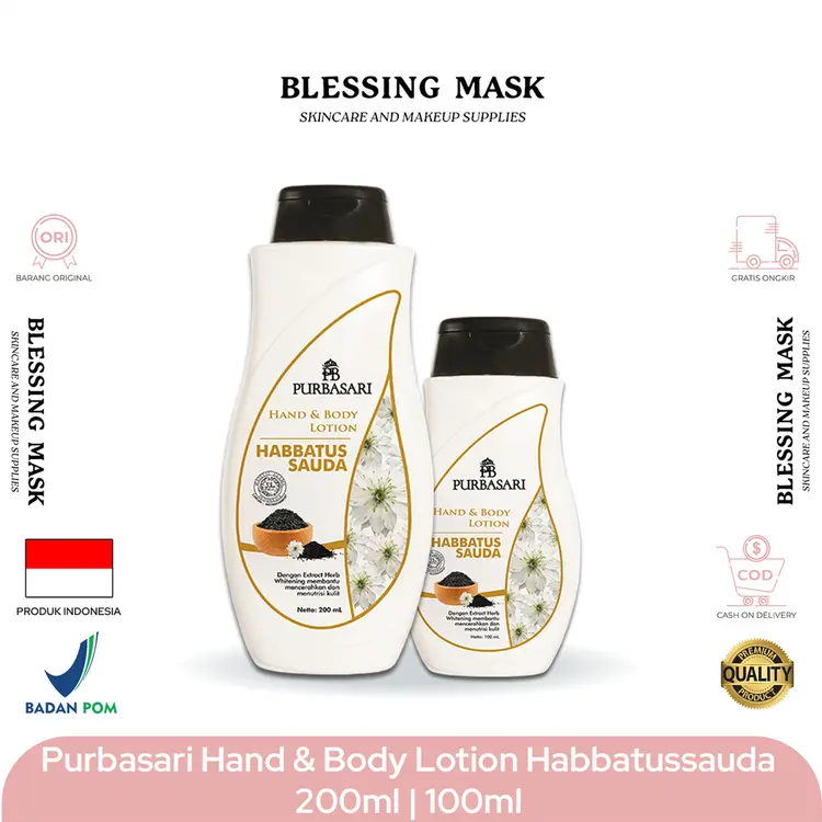 PURBASARI Hand & Body Lotion Habbatussauda 200ml
