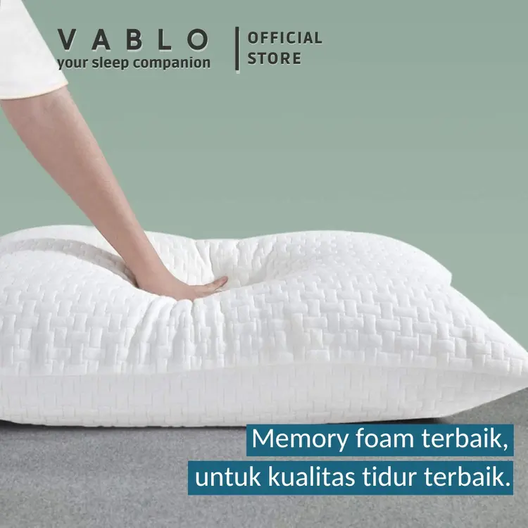 PROMO bantal Vablo memory foam  - bantal hotel - Wool Knitting - memory foam micro