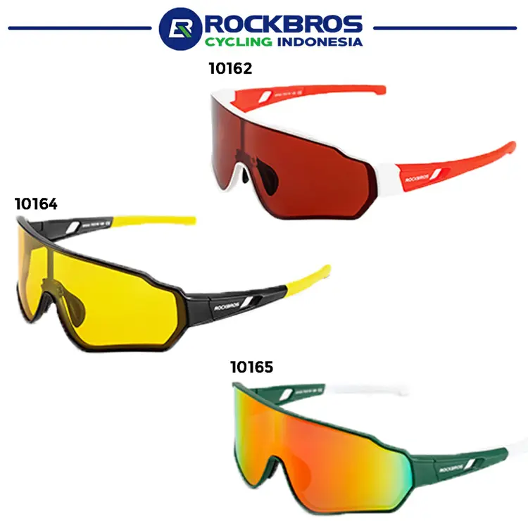ROCKBROS 10162 10164 10165 Kacamata Sepeda Polarized Sunglasses Cycling Eyewear with Frame Myopia