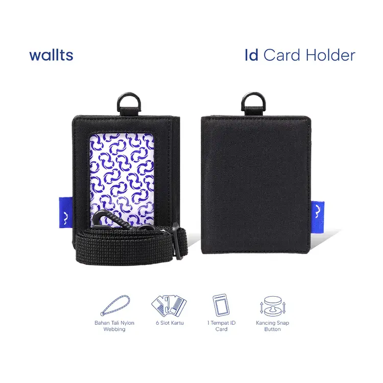 Wallts Lorey - Lanyard Name Tag Id Card Pria Wanita