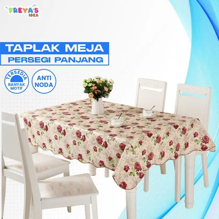 FR-C120 Taplak Meja Makan Anti Air Uk Kecil dan Besar Alas Meja Taplak Meja Ruang Tamu Kotak Murah