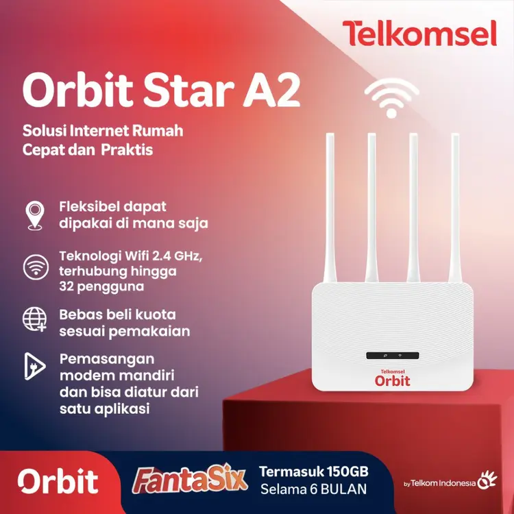 Telkomsel Orbit Star A2 Modem 4G WiFi High Speed