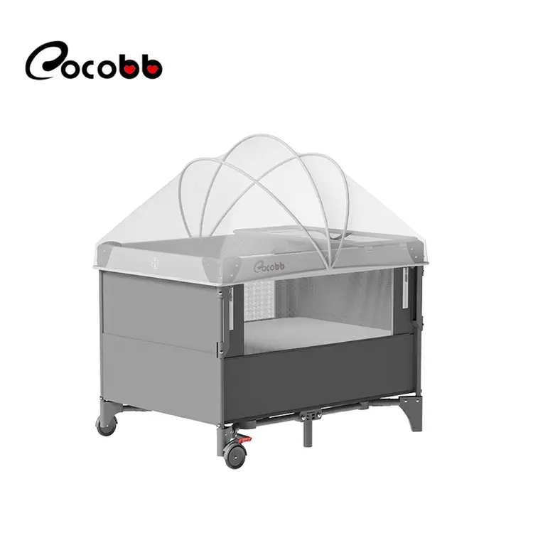 【Ready】Cocobb Box bayi Tempat Tidur Bayi Ranjang Buka Samping Kasur Bayi Set Kelambu