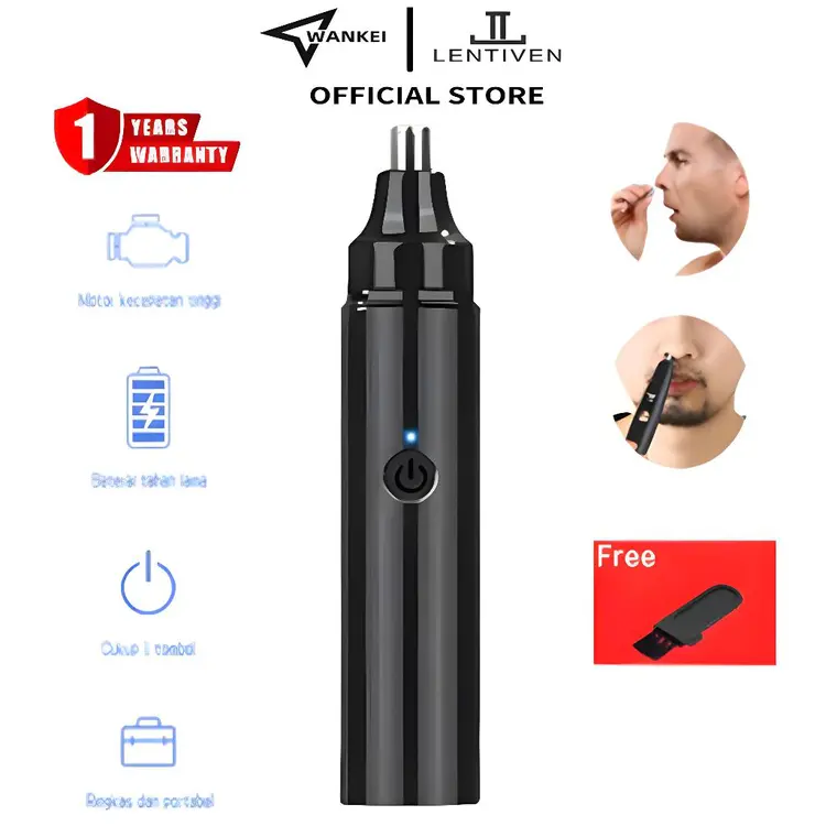 WANKEI LENTIVEN Alat Cukur Bulu Hidung Pembersih Bulu Hidung Nose Hair Trimmer Elektrik 5001