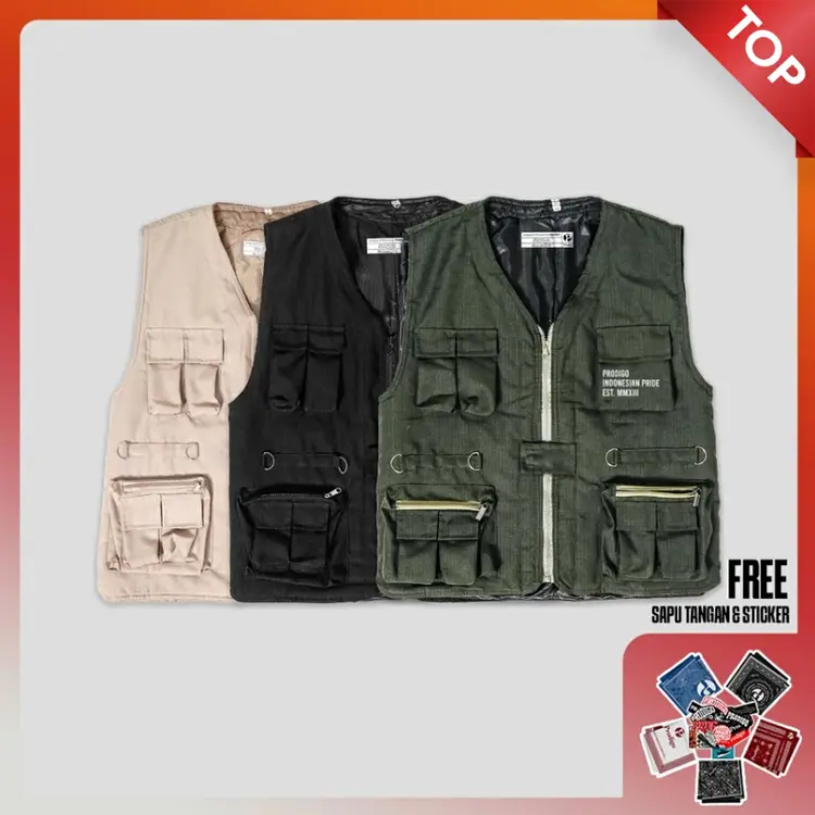 Prodigo * Rompi Tactical Propos All Varian I Rompi Tactical Outdoor Multifungsi I Rompi Lapangan I Vest Cargo