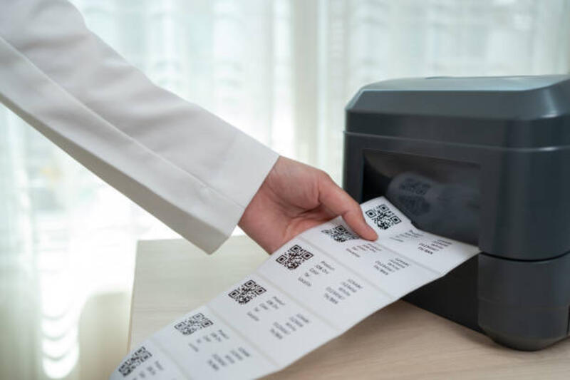 close-up-tangan-wanita-menarik-stiker-kode-qr-dari-printer-barcode.jpg (612×408)