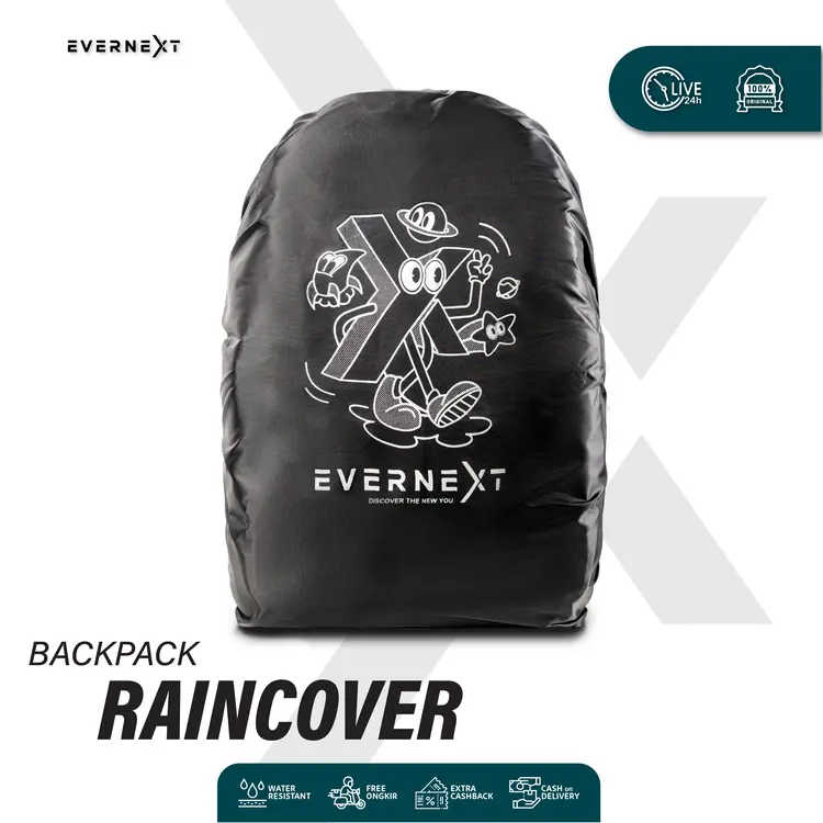 EVERNEXT - RAINCOVER TAS WATERPROOF ANTI AIR RAINCOAT PELINDUNG HUJAN RAINCOVER BACKPACK
