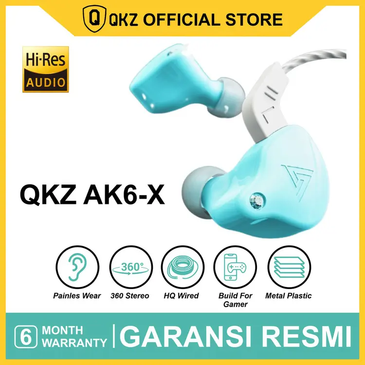 QKZ AK6-X Upgrade AK6 with Mic In Ear Hifi Earphone Subwoofer Sports Headset