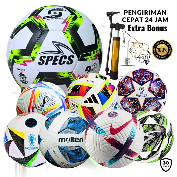 Bola sepak/kaki/ Futsal Premium Dewasa Size4 dan 5 bahan import ball outdoor