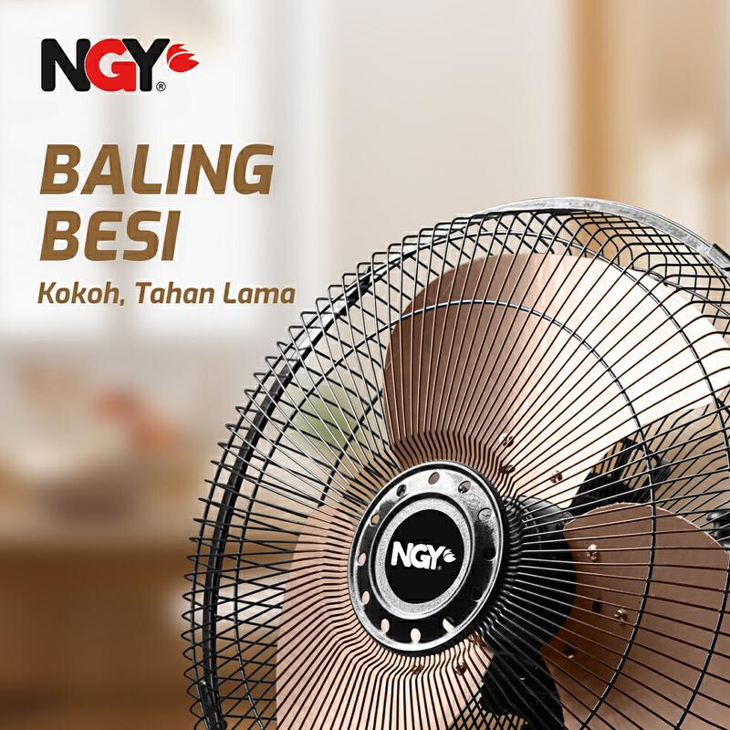 Product image NGY Tornado Fan 2in1 / Kipas Angin Lantai Dinding Besi 12 inch | NG12DW NAGOYA 6