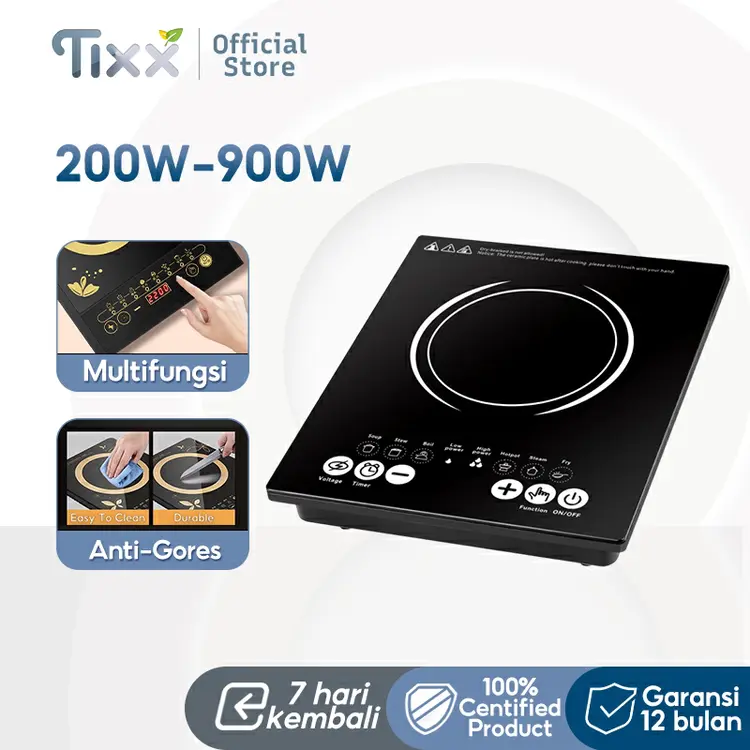 TIXX Induction Stove 200W-900W Kompor Listrik Induction cooker Low Watt