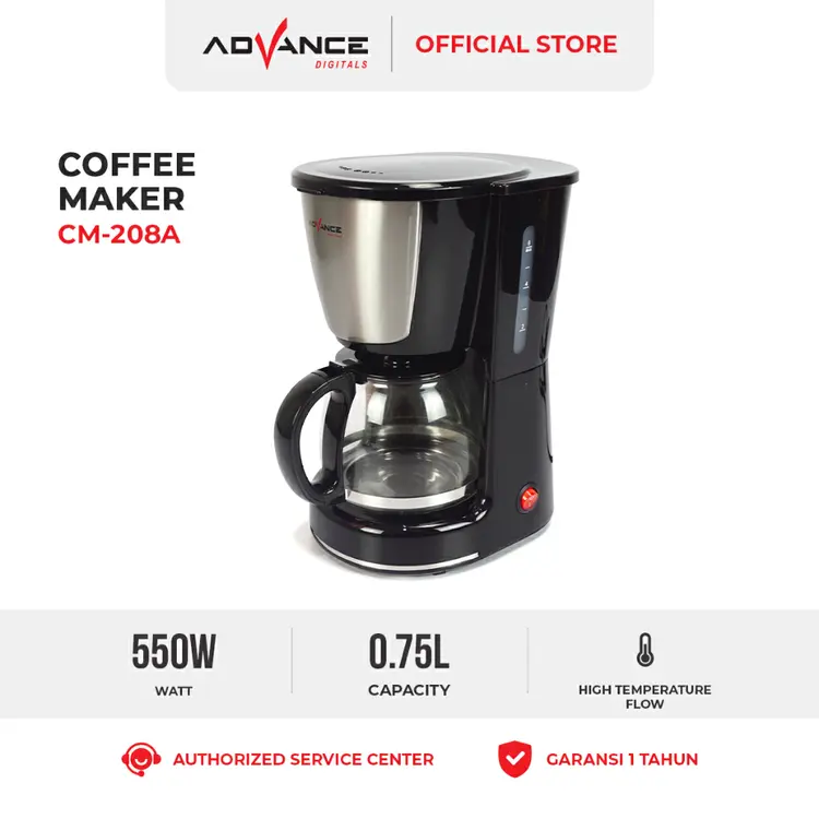 Advance Coffee Maker 750ml  Mesin Pembuat Kopi CM208A Garansi Resmi Advance 1 Tahun