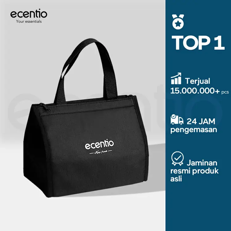 ecentio Lunch Bag Tas Bekal Tas Tote Cooler /Portable Kotak Makan lunch bag/tas/penyimpan suhu panas