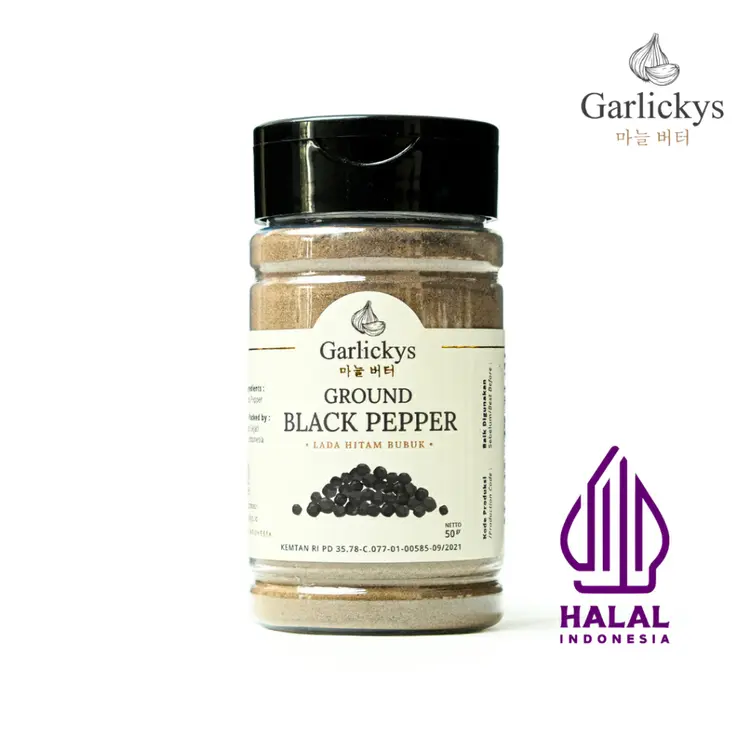 GARLICKYS Lada Hitam Merica Bubuk / Black Pepper Powder Premium Quality Bumbu Dapur Ladaku