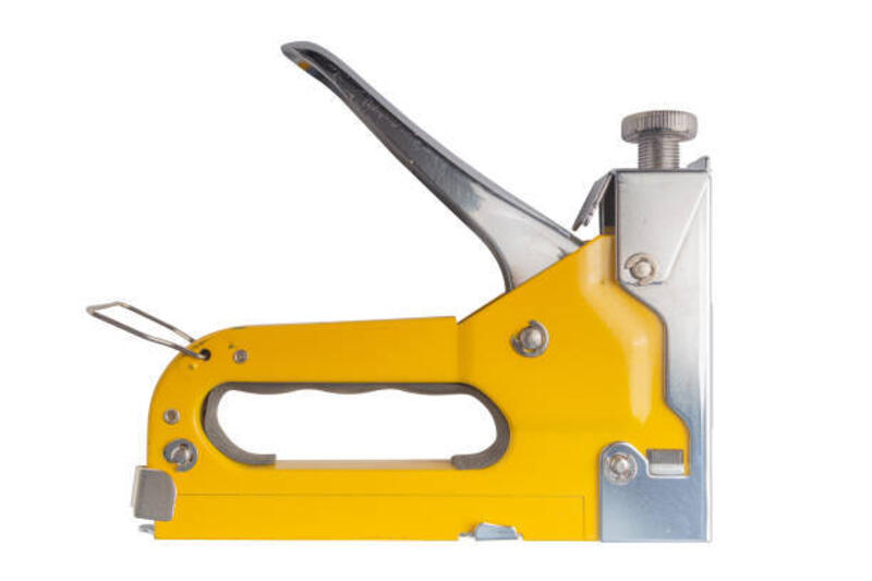 heavy duty staple gun heavy duty staple gun,isolated on white background. staples gun stock pictures, royalty-free photos &amp; images