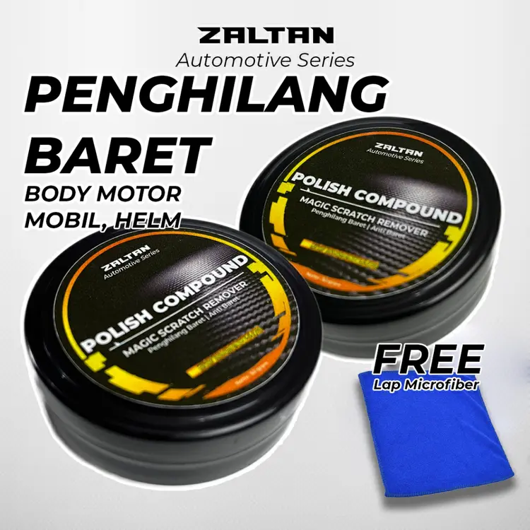 Zaltan Polish Compound Penghilang Baret body motor mobil doff glossy | Pengkilap Body Motor Mobil