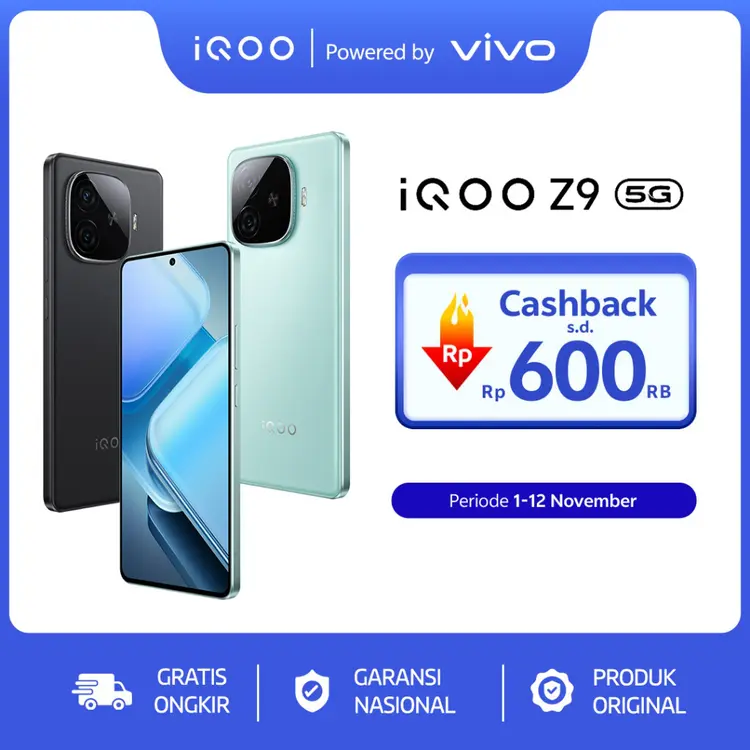 vivo iQOO Z9 5G (8/128) Snapdragon 7 Gen 3, 6000 mAH, 144Hz AMOLED (4500 nits), Sony IMX882 
