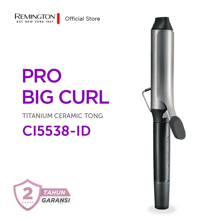 Remington Pengeriting Rambut Pro Big Curl 38mm Tong CI5538
