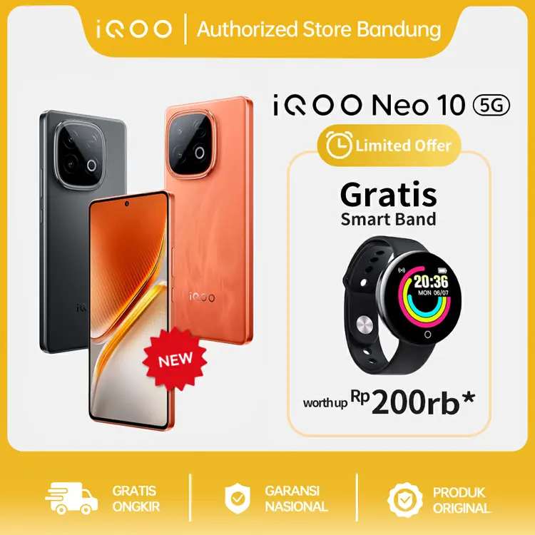 vivo iQOO Neo 10,7K VC Cooling System,7000 mAH + 120 watt,1st Snapdragon 8s Gen 4 + Q1,NFC,144Hz AMOLED, 50MP Sony IMX OIS + 8MP wide Angle,