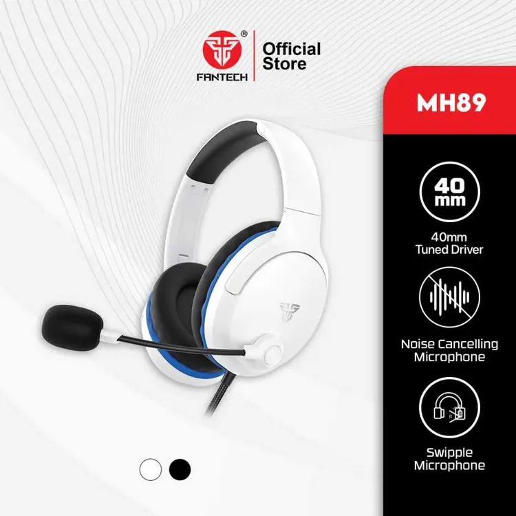 Fantech VALOR II MH89 Headset Gaming PC kabel 3.5mm TRRS Jack Headphone Multi Platform