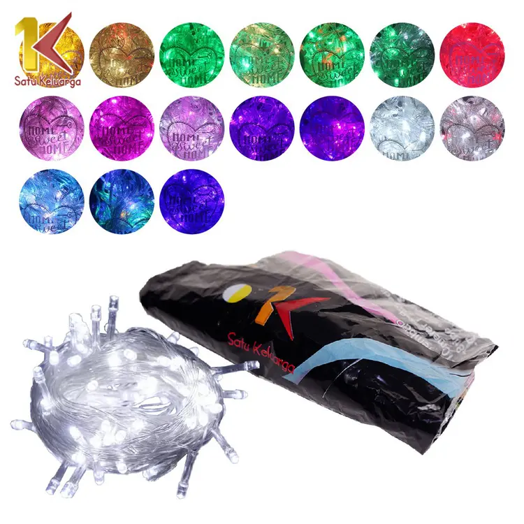 Satu Keluarga Lampu Tumblr C17 Tumblr Light Led 10 Mtr Opp Lampu Hias Dekorasi Kamar Hiasan Natal C199