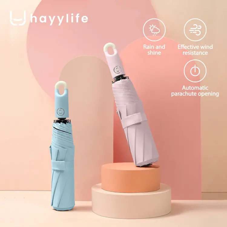 HAYYLIFE Payung Dengan Hook Gantungan - Bahan Vinyl Perlindungan UV Unisex Multifungsi  HL-AGF587