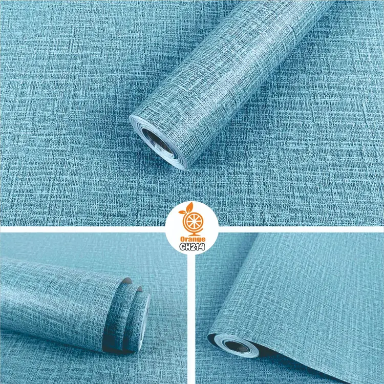 Wallpaper Dinding Motif Polos 45cm X 8M - Wallpaper Stiker Dinding Motif Polos Elegant
