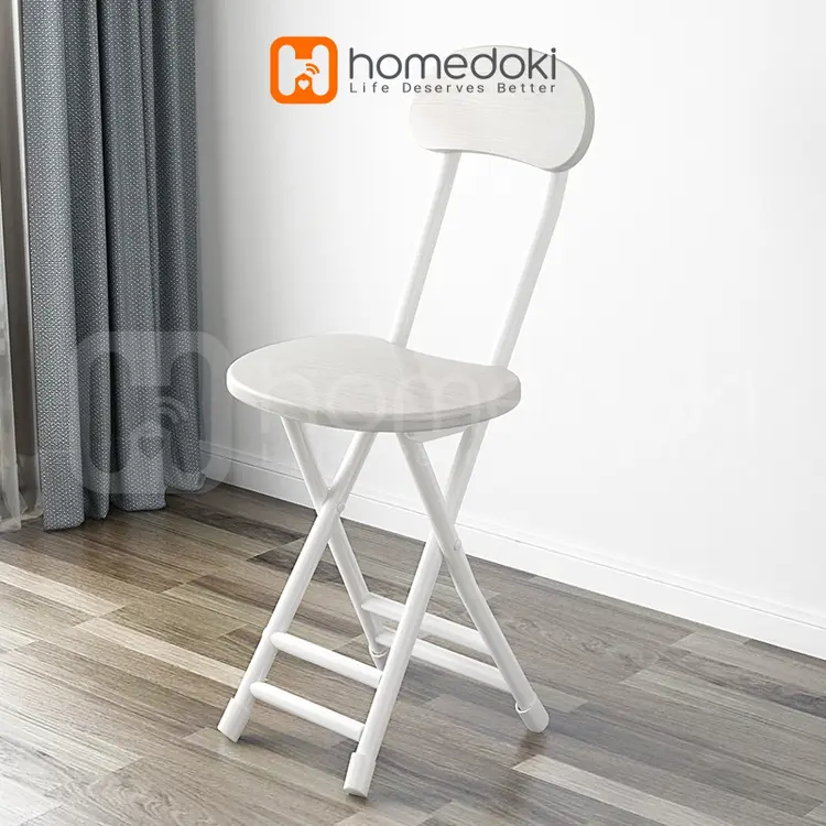 Homedoki Kursi Lipat / Bangku Lipat / Bangku Lipat Portable / Kursi Makan Lipat / Kursi Makan Kayu / Bangku Kayu / Kursi Kayu Minimalis