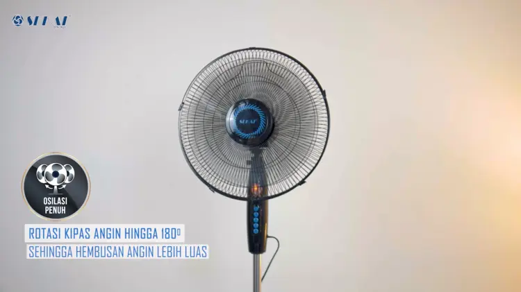 SEKAI Kipas Angin Berdiri / Stand Fan 16 Inch - SFN 1621 (Ready: Black Blue)