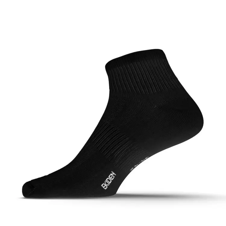 Decathlon Kiprun Kaos Kaki Lari 100 Isi 3 Pasang - Hitam - 8296178