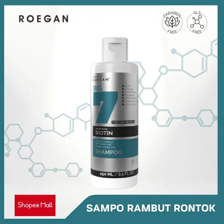ROEGAN Biotin Shampoo Hair Loss (Sampo Rambut Rontok) - Vitamin Rambut
