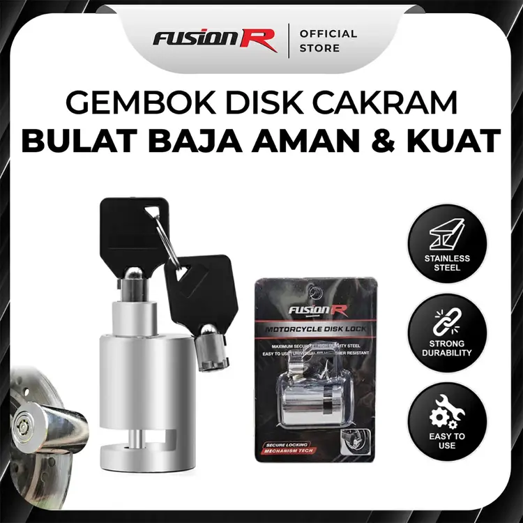 Fusion R Gembok Disc Cakram Motor Sepeda Disc Lock