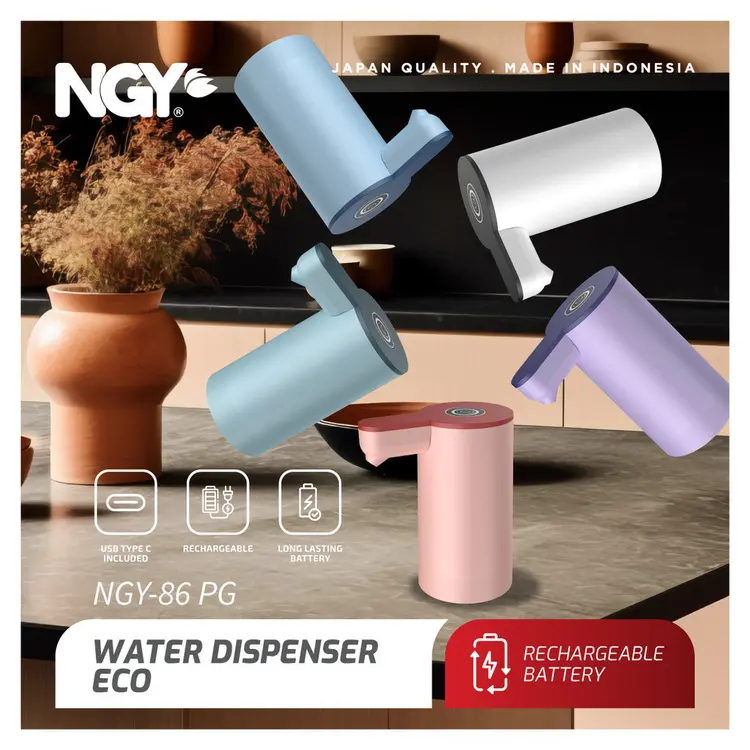 NGY Automatic Water Dispenser Eco Rechargeable / Pompa Galon Otomatis | NGY-86PG NAGOYA