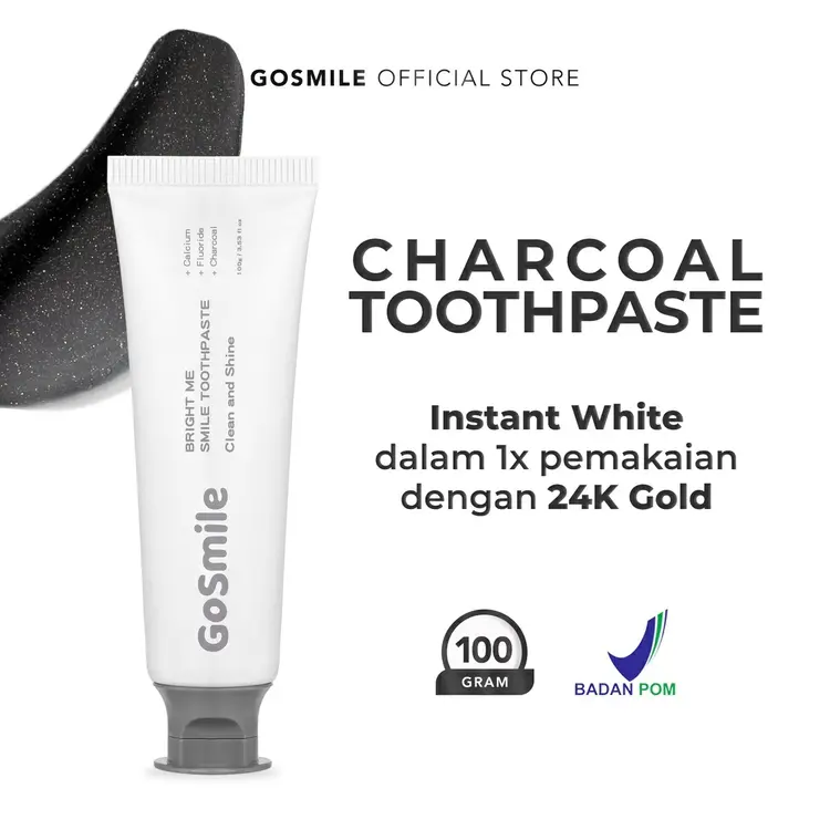 GoSmile: "Bright Me Smile Charcoal Toothpaste"