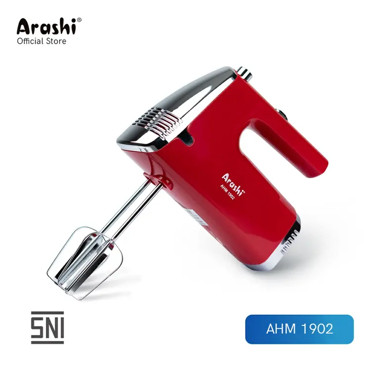 Arashi Hand Mixer AHM 1902/190Watt/2 pengocok/5 pilihan kecepatan