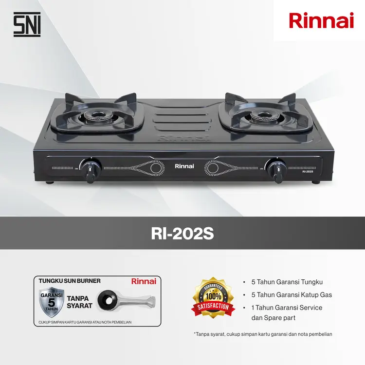 Rinnai RI-202S - Kompor Gas 2 Tungku