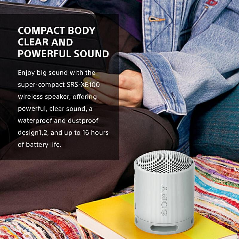 Product image Speaker Sony SRS-XB100 Portable Wireless Speaker Bluetooth Extra Super Bass Battery Up to 16h Android & IOS 3