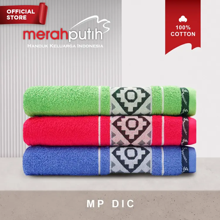 Handuk Merah Putih Towel  DIC 70 x 135 cm / Handuk Mandi / Handuk Mandi Dewasa