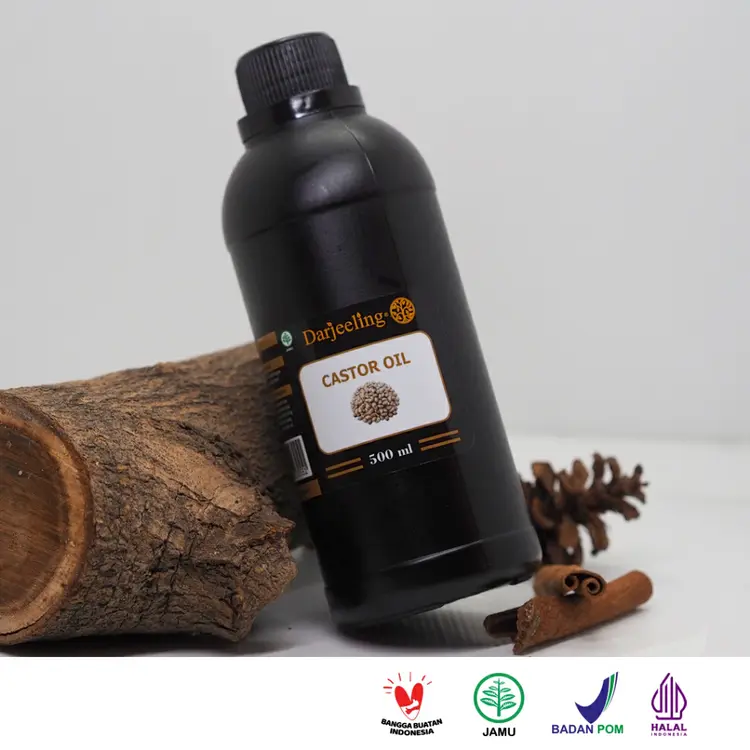 Darjeeling Castor Pure Carrier Oil / Minyak Jarak Therapeutic Grade - 500ml