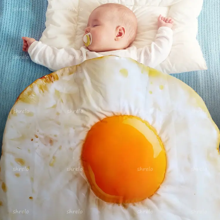 Selimut Bayi bentuk Telur Mata Sapi unik cocok untuk kado