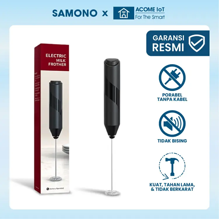 SAMONO Pengocok Susu Milk Frother Mixer Portable Foam Kopi Susu Latte Pengaduk Telur
